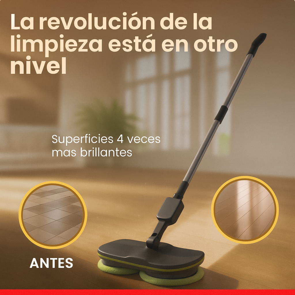 Mopa Giratoria 360º – Ahorra Tiempo en Cada Limpieza Tu hogar limpio sin esfuerzo. Hazte un Capricho®
